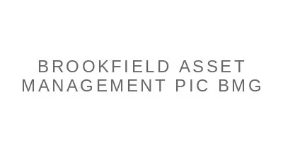 Brookfield Asset Management Pic Bmg, LLC Brookfield Asset Management Pic Bmg, LLC logo